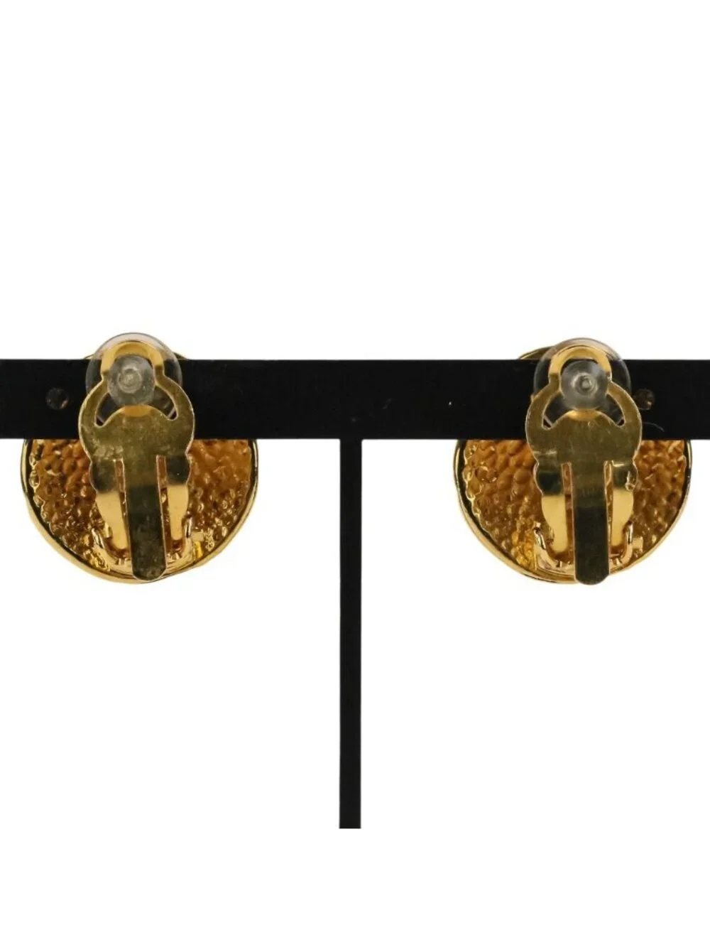 Chanel Vintage CC Logo Clip Earrings Gold